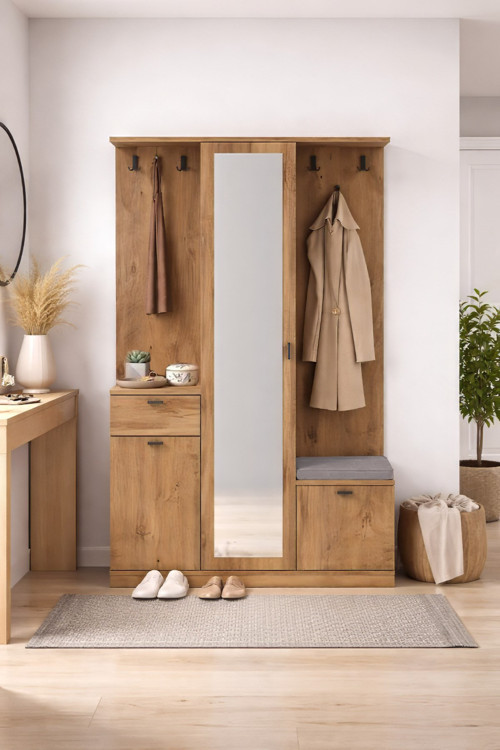 Harmony Partmanto Vestiyer Ayakkabılık 106x190x39 cm - Modern Tasarım