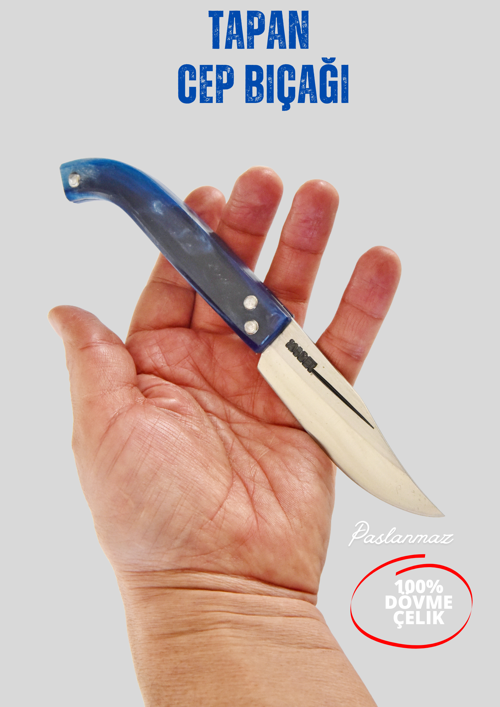 Tapan Aşı ve Çoban Bıçağı 21 cm Sarı Paslanmaz