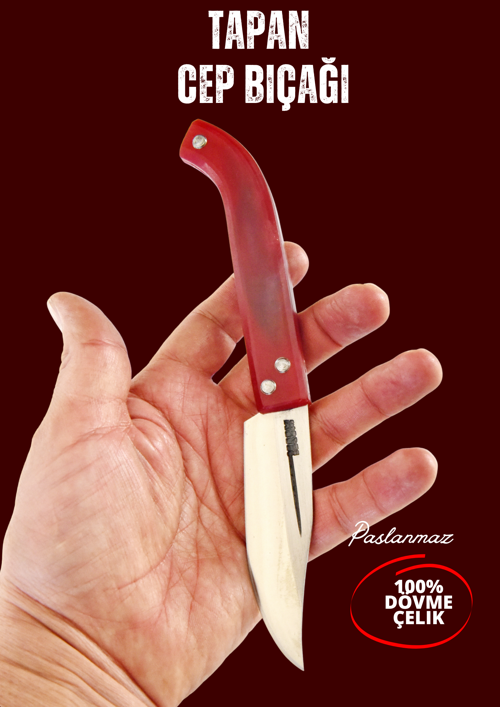 Tapan Aşı ve Çoban Bıçağı 21 cm Sarı Paslanmaz