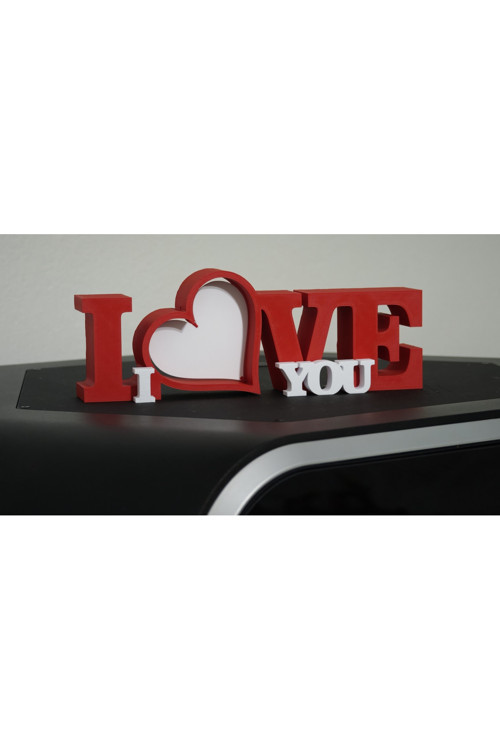 I Love You Masaüstü Dekoratif Hediyelik – Sevginizi Her Gün Hatırlatsın - Sevgililer Günü