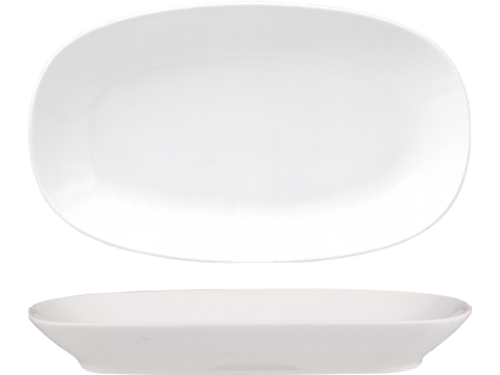 Güral Porselen Beyaz Kayık Tabak 29 cm 12 Adet