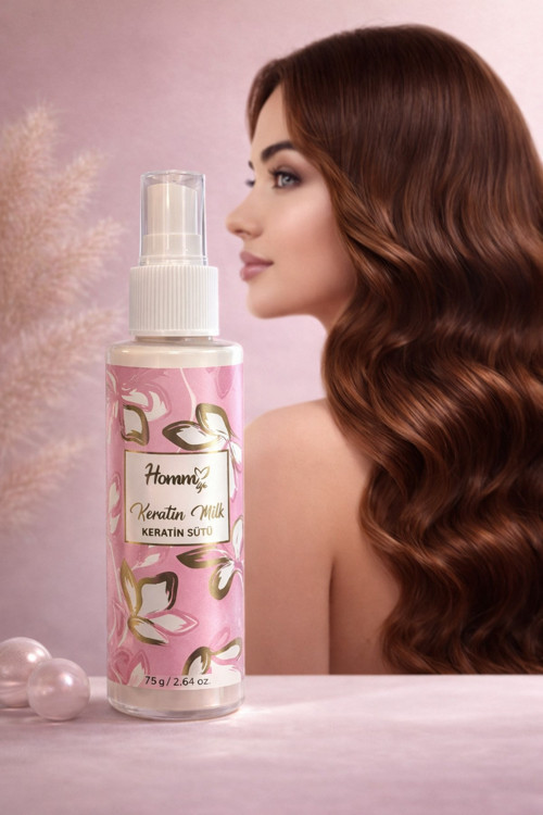 Homm Keratin Milk Saç Bakım Sütü 100 ml – Onarıcı & Nemlendirici Keratin Sprey