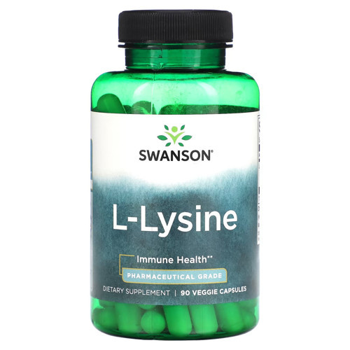 , L-Lysine, (Lizin) 500 mg, 90 Veggie Capsules