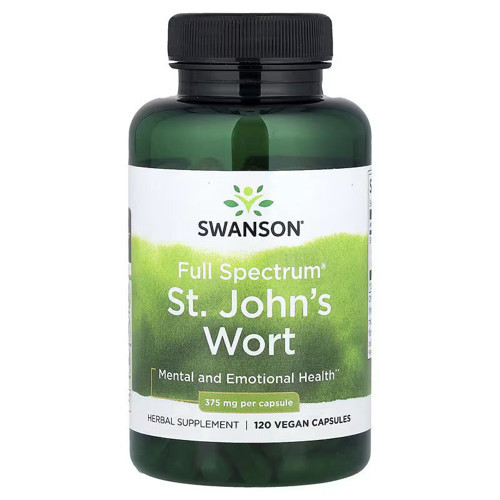 Full Spectrum St. John's Wort Mental and Emotional Health 375 mg 120 Vegan Caps