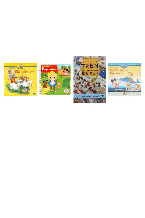 Elif Çiftlikte - İlk Okuma Kitabım + 3 Kitap (Set)