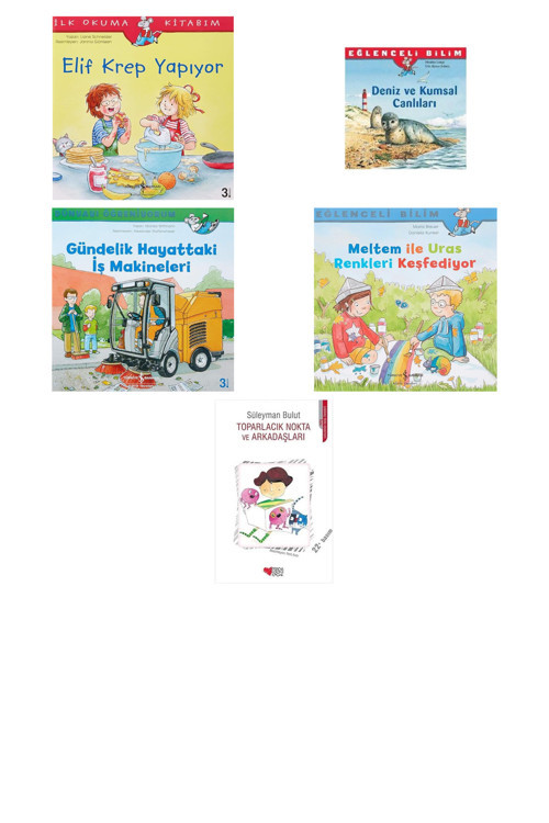 Elif Krep Yapiyor İlk Okuma Kitabım + 4 Kitap (Set)