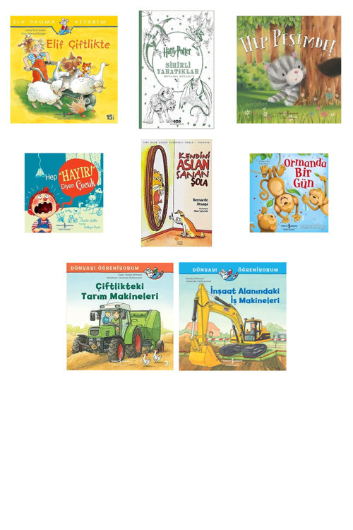 Elif Çiftlikte - İlk Okuma Kitabım + 7 Kitap (Set)