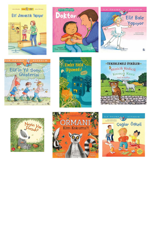 Arkadaşım Elif - Elif Jimnastik Yapıyor + 8 Kitap (Set)