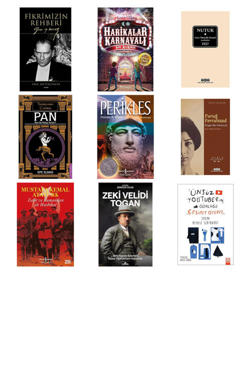 Fikrimizin Rehberi (Ciltli): Gazi Mustafa Kemal + 8 Kitap Daha (Set)