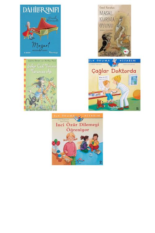 Dahiler Sınıfı - Mozart Müziğin Dahisi + 4 Kitap (Set)