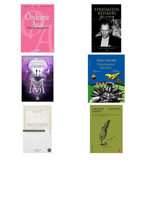 Dokuza Kadar On: Doğan Kardeş / Seçme Şiirler + 5 Kitap Daha (Set)