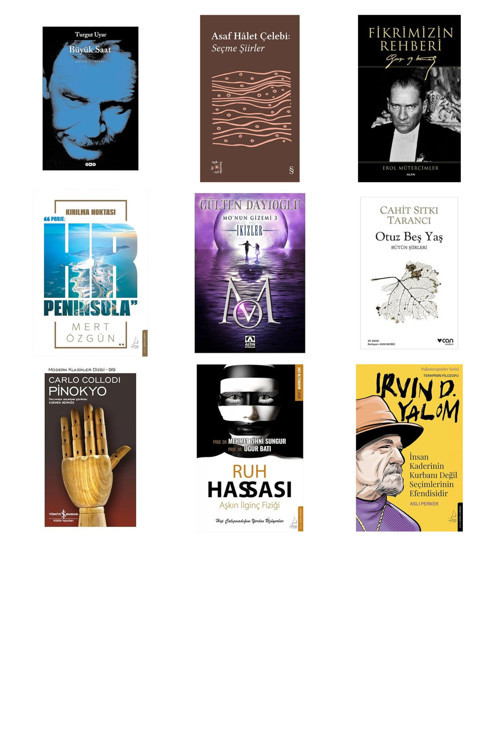 Büyük Saat - Bütün Şiirleri + 8 Kitap Daha (Set)