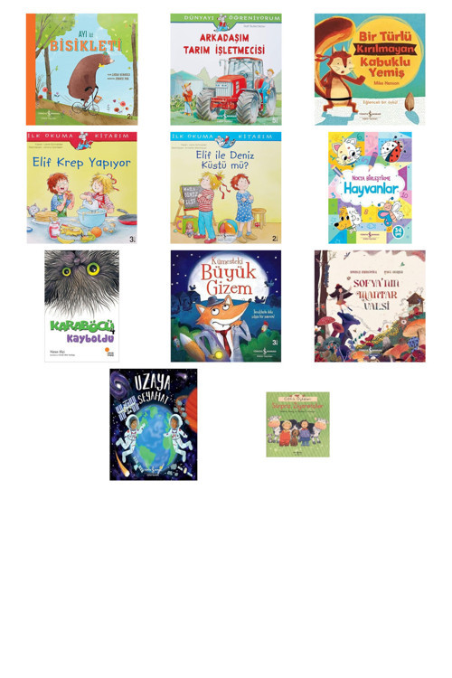 Ayı İle Bisikleti + 10 Kitap (Set)