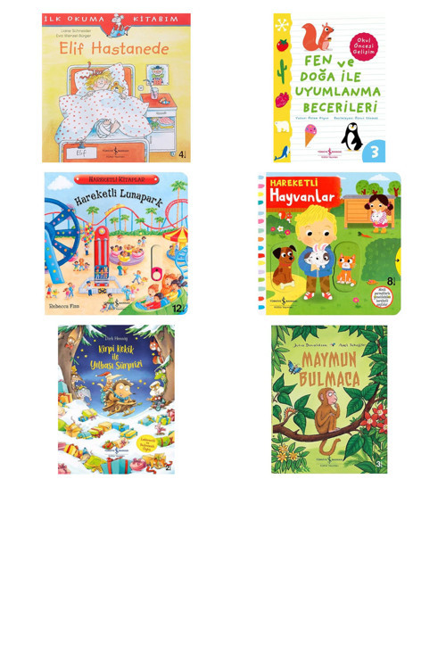 Elif Hastanede: İlk Okuma Kitabım + 5 Kitap (Set)