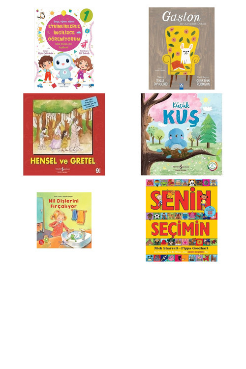 Etkinliklerle İngilizce Öğreniyorum - 1 + 5 Kitap (Set)