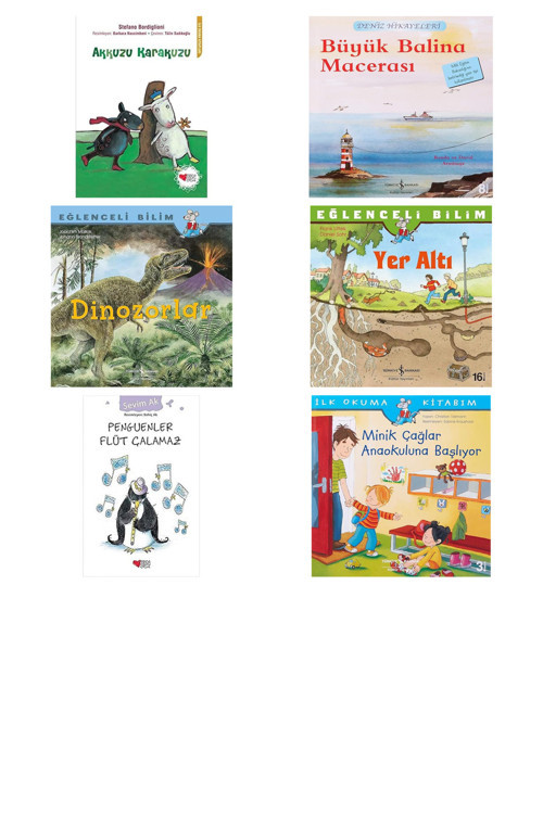 Akkuzu Karakuzu Lunaparkta + 5 Kitap (Set)