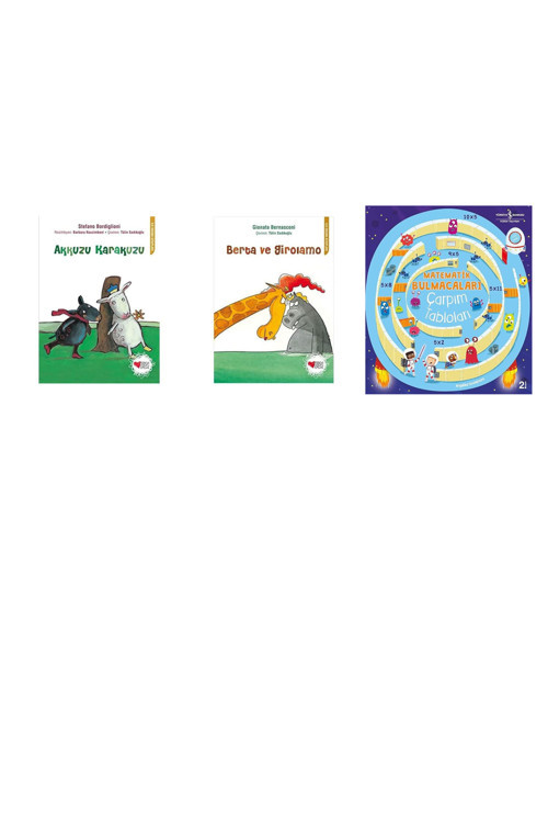 Akkuzu Karakuzu Lunaparkta + 2 Kitap (Set)