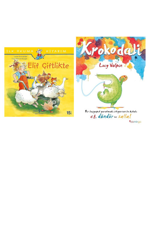 Elif Çiftlikte - İlk Okuma Kitabım + 1 Kitap (Set)