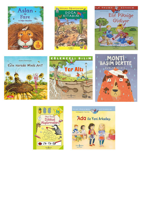 Aslan İle Fare Ve Diğer Masallar + 7 Kitap (Set)