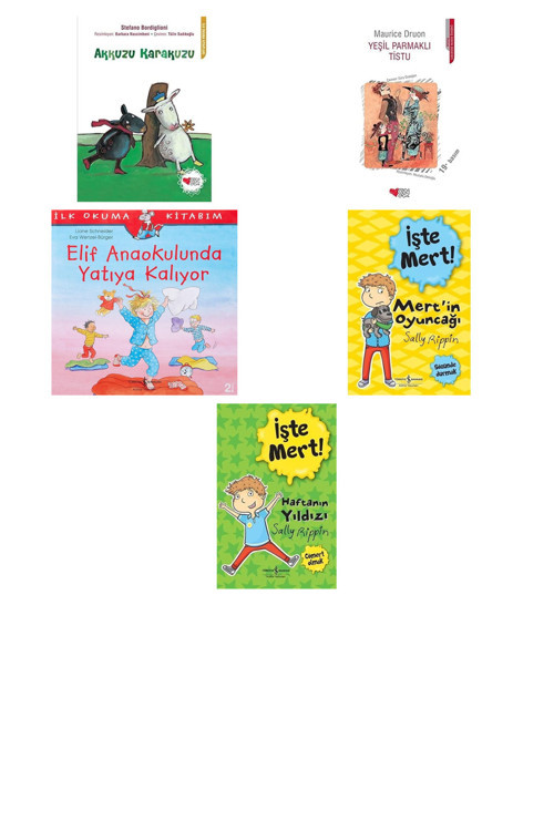 Akkuzu Karakuzu Lunaparkta + 4 Kitap (Set)