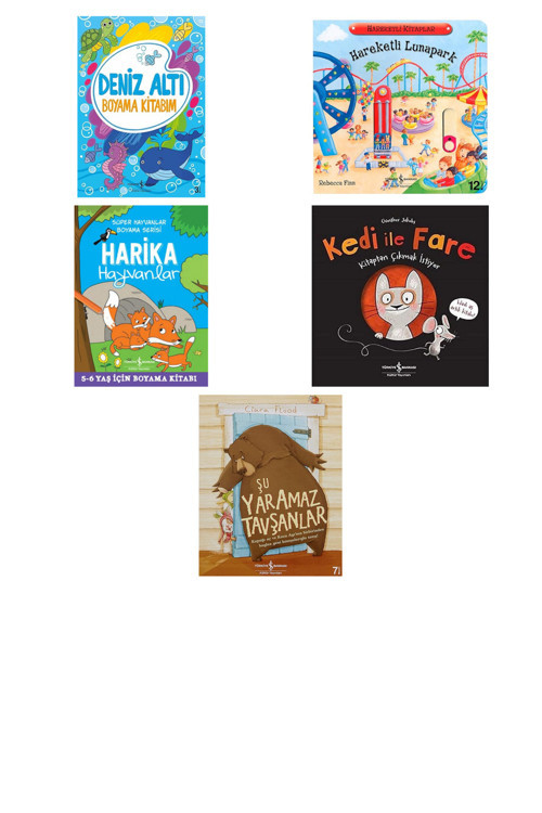 Deniz Altı - Boyama Kitabım + 4 Kitap (Set)