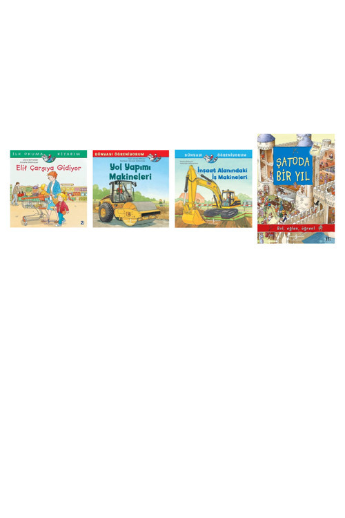 Elif Çarşıya Gidiyor + 3 Kitap (Set)