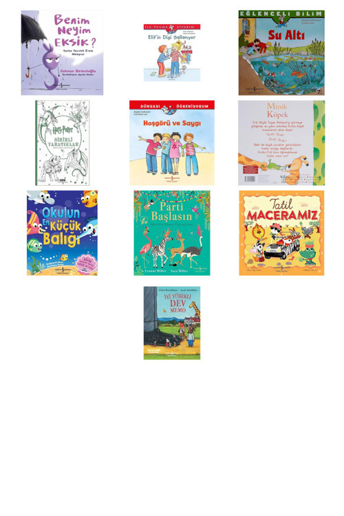 Benim Neyim Eksik?: Yufka Yürekli Ğ’Nin Hikayesi + 9 Kitap (Set)