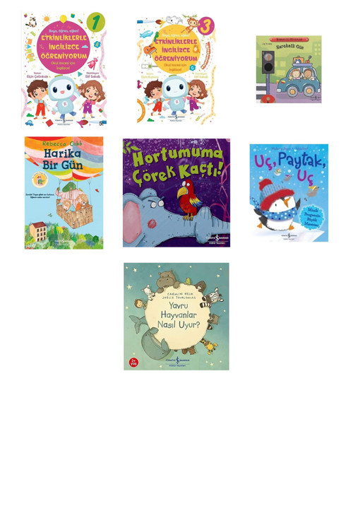 Etkinliklerle İngilizce Öğreniyorum - 1 + 6 Kitap (Set)