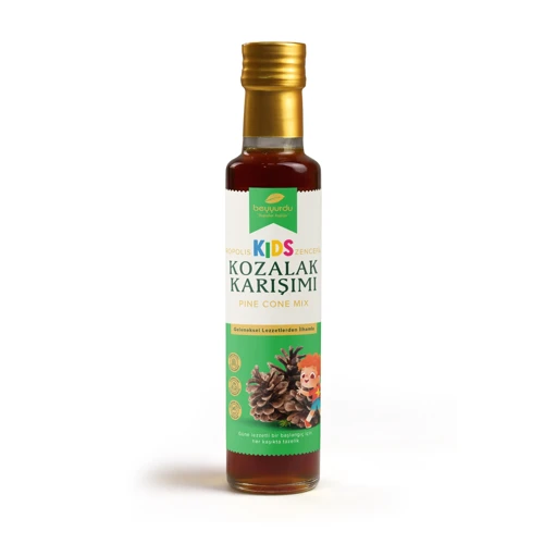 Çocuklar İçin Zencefilli Propolis Kozalak Şurubu, Öksürük & Bağışıklık Desteği