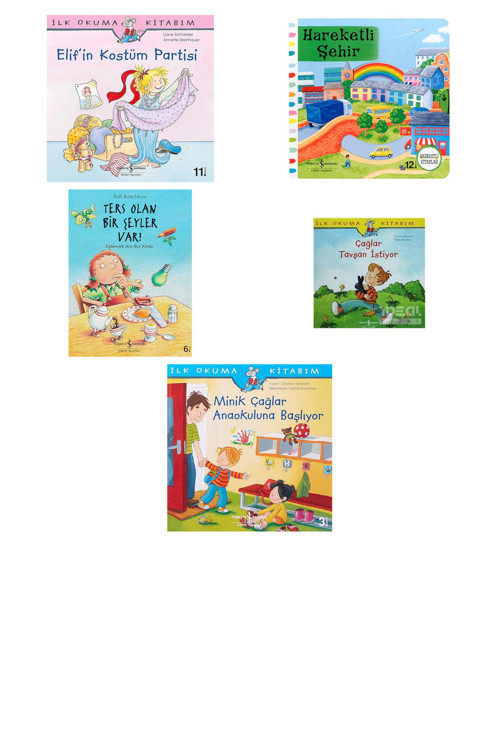 Elif'İn İlk Kostüm Partisi: İlk Okuma Kitabım + 4 Kitap (Set)
