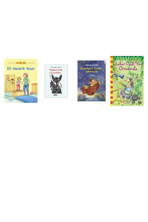 Arkadaşım Elif - Elif Jimnastik Yapıyor + 3 Kitap (Set)