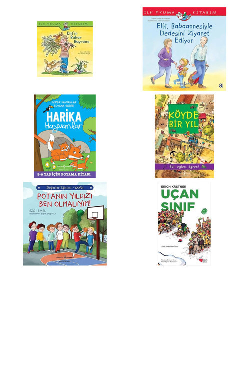 Elifin Bahar Bayramı: İlk Okuma Kitabım + 5 Kitap (Set)