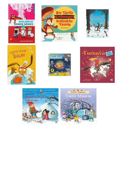 Balonlu Sakız Ağacı: Abur Cubur Peşinde + 7 Kitap (Set)