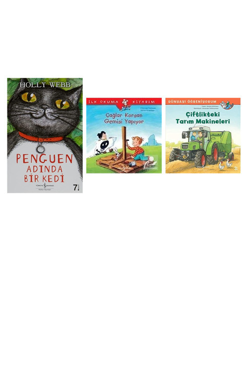 Penguen Adında Bir Kedi + 2 Kitap (Set)