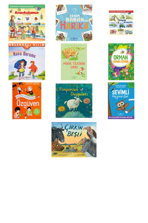 Anaokulumuz Resimli Sözlüğüm: Dünyayı Öğreniyorum + 9 Kitap (Set)