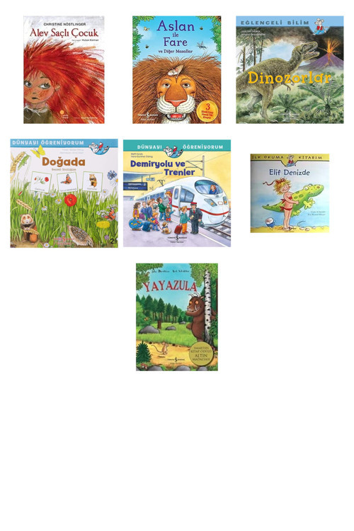 Alev Saçlı Çocuk + 6 Kitap (Set)