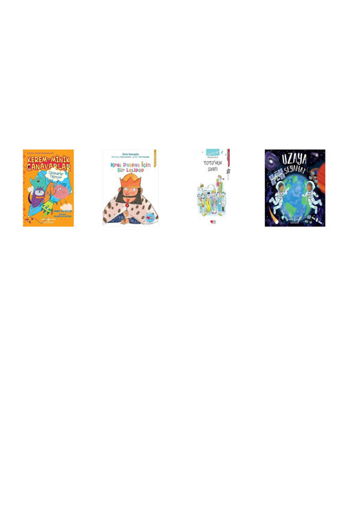 Kerem İle Minik Canavarlar - Canavarlar Taşınıyor: Çılgın Çizgi Romanlar + 3 Kitap (Set)