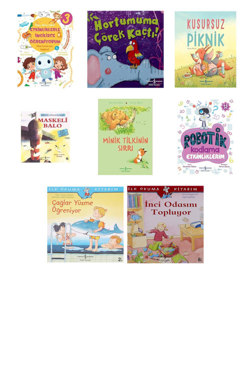 Etkinliklerle İngilizce Öğreniyorum - 3 + 7 Kitap (Set)