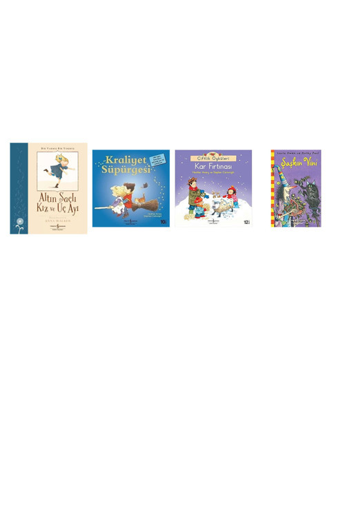 Altın Saçlı Kız Ve Üç Ayı - Bir Varmış Bir Yokmuş + 3 Kitap (Set)