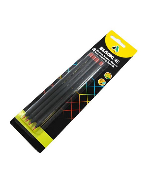 Blackline 4 Adet Kırmızı Kopya Kalemi