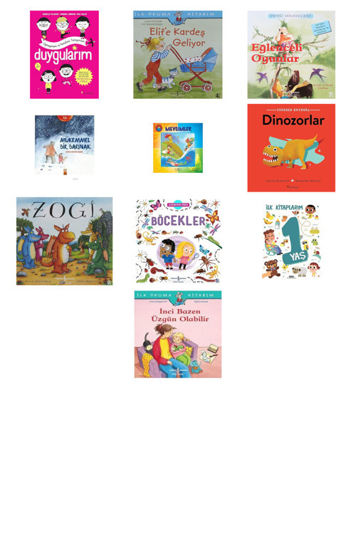Duygularım - Oynuyorum Ve Kendimi Tanıyorum + 9 Kitap (Set)