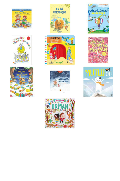 Elif Pizza Yapıyor: İlk Okuma Kitabım + 9 Kitap (Set)