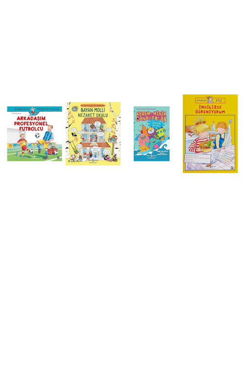 Arkadaşım Profesyonel Futbolcu: Dünyayı Öğreniyorum + 3 Kitap (Set)
