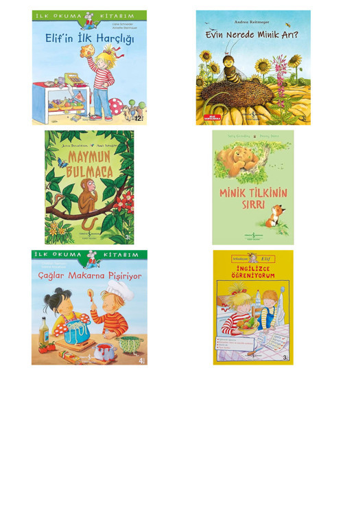Elif'İn İlk Harçlığı: İlk Okuma Kitabım + 5 Kitap (Set)