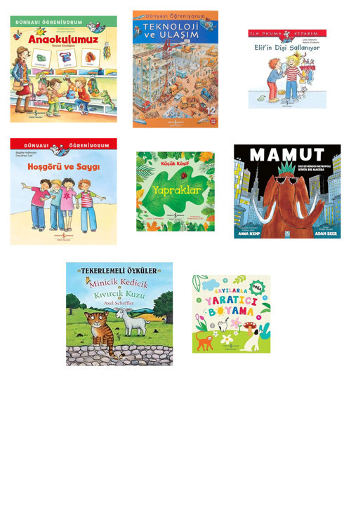 Anaokulumuz Resimli Sözlüğüm: Dünyayı Öğreniyorum + 7 Kitap (Set)