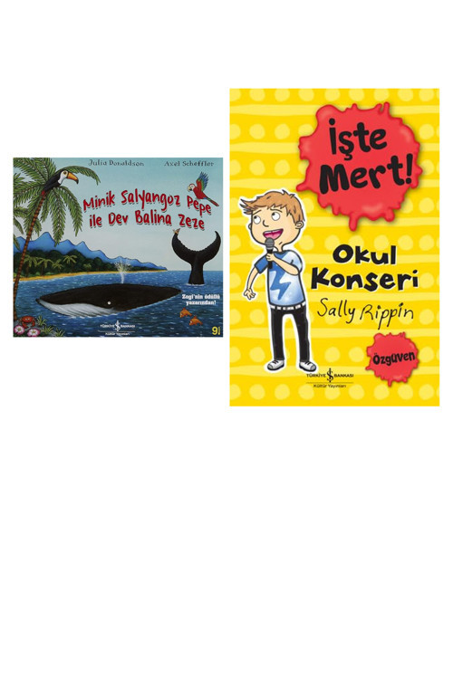 Minik Salyangoz Pepe İle Dev Balina Zeze + 1 Kitap (Set)