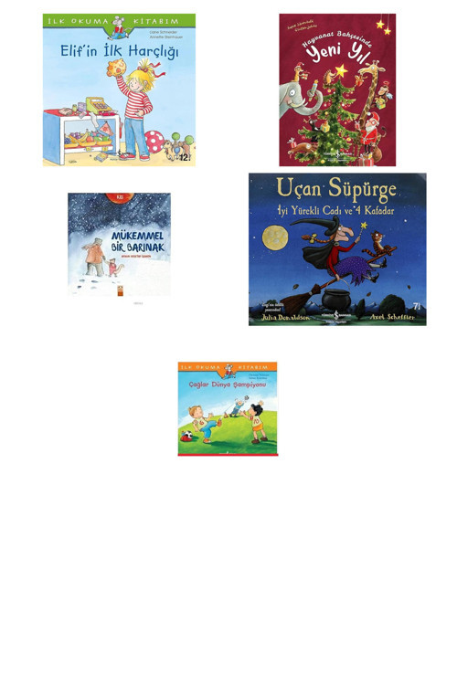 Elif'İn İlk Harçlığı: İlk Okuma Kitabım + 4 Kitap (Set)