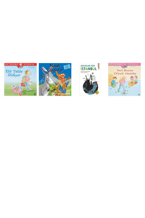 Elif Tatile Gidiyor: İlk Okuma Kitabım + 3 Kitap (Set)