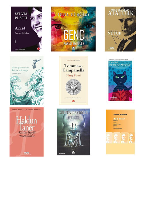 Ariel Ve Seçme Şiirler + 8 Kitap Daha (Set)