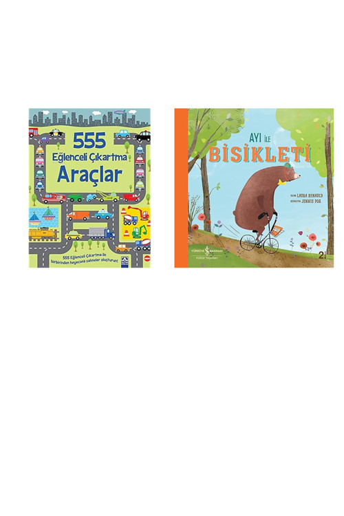555 Eğlenceli Çıkartma - Araçlar + 1 Kitap (Set)